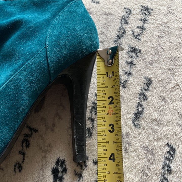 Marc Fisher teal open toe booties size 8.5 - Picture 12 of 12